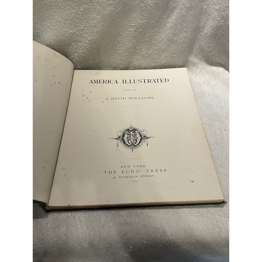 1875 American Illustrated by J. David Williams - Engravings